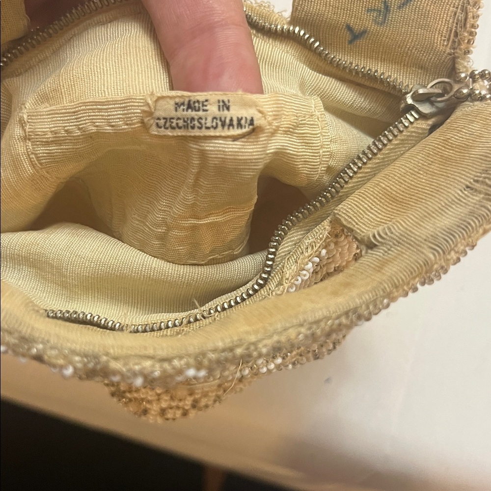 Vintage 1920s European Hand Beaded Evening Clutch - Picture 7 of 7